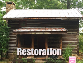 Historic Log Cabin Restoration  Lake Junaluska, North Carolina